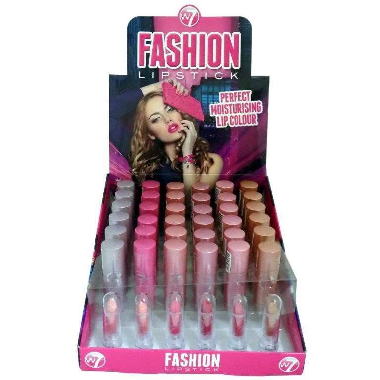W7 Fashion Lipstick - The Pinks 36 stuks op display
