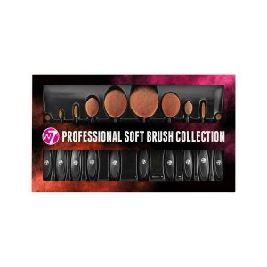 W7 Professional Soft Paddle Brush Set 10 pcs