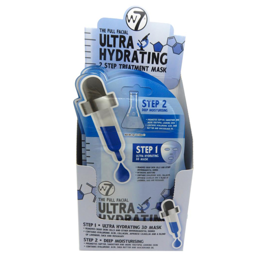W7 Ultra hydrating Face Mask 24 stuks per display