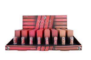 W7 Major Mattes Lipstick (tray 32 stuks)