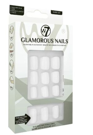 W7 Glamorous Nails White Lilly