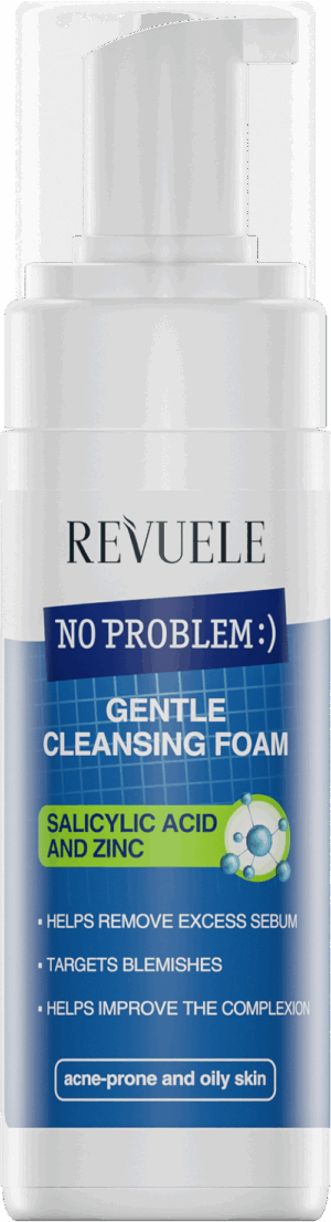 Revuele No Problem Gentle Cleasing Foam met Salicylic Acid en Zink 150ml