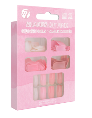 W7 Shades of Pinks - 96pcs nails set