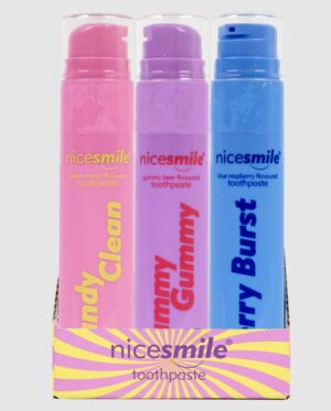 Nice Smile Toothpaste - Candy/Gummy & Raspberry (12)