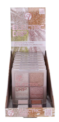 W7 Electric Drip Shimmer Eyeshadow Palette (8)