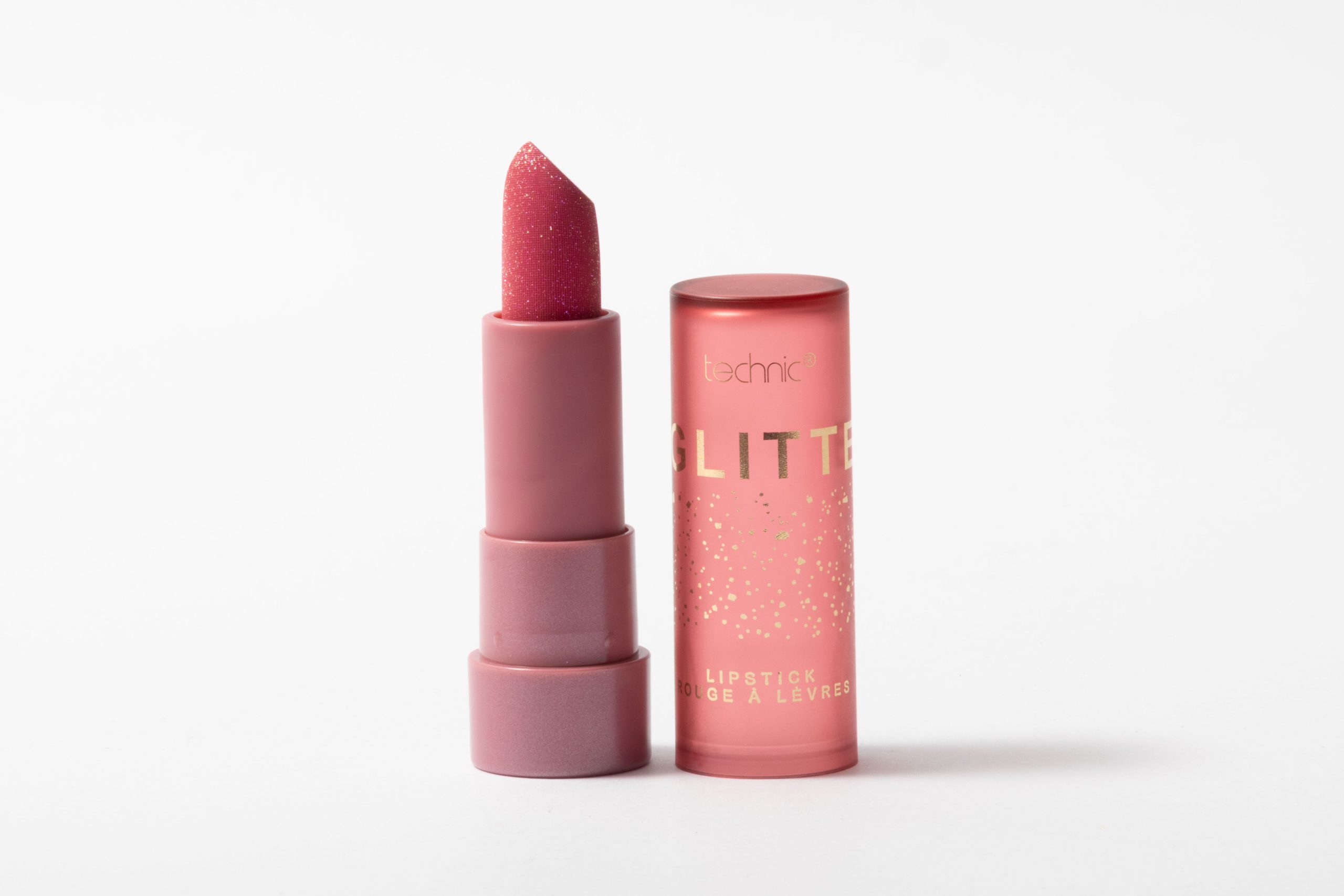 25629 Glitter Lipstick - Pink OPEN