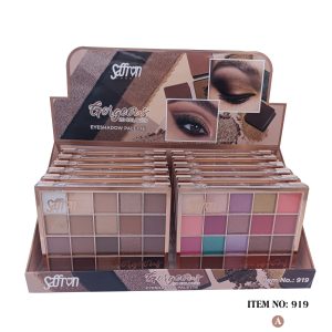 Saffron Gorgeous 20 Colours Eyeshadow Palette - Tray A (12)